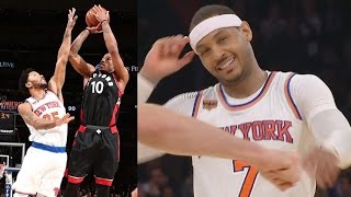 DeMar DeRozan Game Winner Lowry Out for Season Raptors vs Knicks [upl. by Htebsil195]