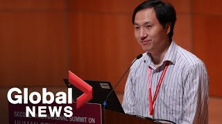 Scientist who claims to have made geneedited babies speaks in Hong Kong [upl. by Luing]