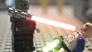 Epic Lightsaber Duel StopMotion Animation LEGOSTARWARS [upl. by Melbourne94]