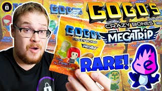 RARE LUCKY FINDS  GoGos Crazy Bones MEGATRIP  Nostalgic RARE Booster Packs [upl. by Kemp804]