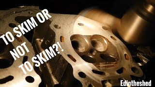 Skimming a cylinder head [upl. by Atirrehs]