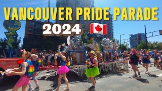 🇨🇦 Vancouver Pride Parade 2024  Vancouver BC Canada  August 4 2024 [upl. by Granoff]