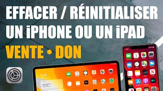 Réinitialiser  Effacer un iPhone ou un iPad et le déconnecter iCloud achat vente occasion don [upl. by Culver]