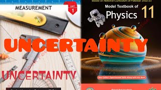 uncertainty chapter 1 physics class 11 NBF FEDERAL BOARD [upl. by Ymot598]