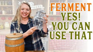 Can I ferment in THAT  What to Ferment Your Veggies In [upl. by Heywood]