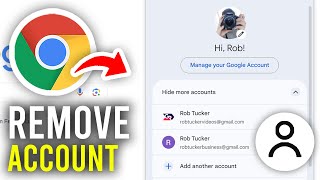 How To Remove Google Account From Google Chrome  Full Guide [upl. by Rivera]