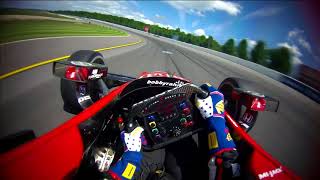 VISOR CAM Graham Rahal at Pocono Raceway [upl. by Bluma]