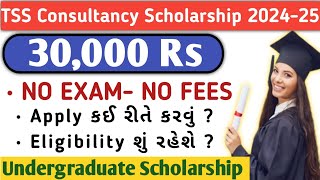 TSS Consultancy Scholarship 202425 Undergraduate Scholarship Rs30000 No FeesNo ExamVidyapoint [upl. by Faustena]