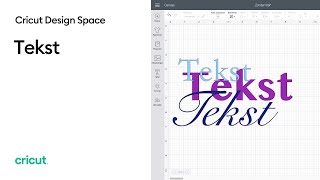 Cricut Design Space Tekst [upl. by Dor]