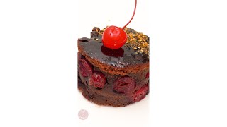 Cherry Chocolate Brownie Fast and Tasty American Dessert [upl. by Sutsuj]