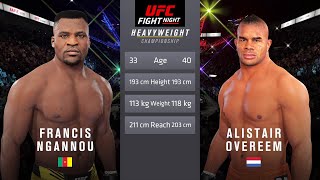 Francis Ngannou vs Alistair Overeem Full Fight  UFC Fight Of The Night [upl. by Shurlock]