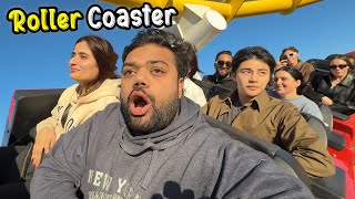 Riding A Roller Coaster On A Beach 😍🎢  Samandar Mein Amusement Park In United States Of America 🇺🇸 [upl. by Saiasi]