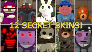 How to get 12 SECRET SKINS in PIGGY BOOK 2 BUT ITS 100 PLAYERS  Roblox [upl. by Boot]