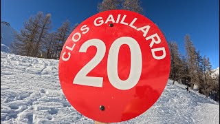 Serre chevalier piste rouge Clos Gaillard [upl. by Meredith]