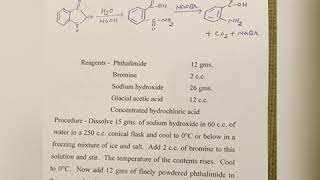 Preparation of Anthranilic Acid From Phthalimide [upl. by Anirod]