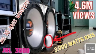 test qsc 5050 woofers jbl 18 bass [upl. by Mccallum]