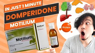 Domperidone  Motilium  All you need to know in 1 Minute [upl. by Ihsar]