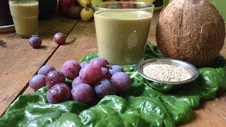 Plum Swiss Chard Smoothie  Refined Recipe [upl. by Hobbs51]