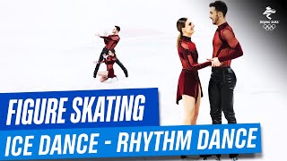 Figure Skating  Ice Dance Rhythm Dance  Full Replay  Beijing2022 [upl. by Eanaj]