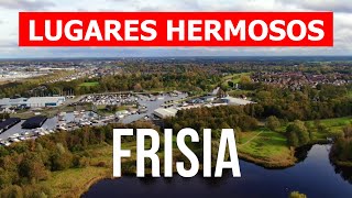 Viaje a la provincia de Frisia Países Bajos  Turismo vacaciones paisajes  Vídeo dron 4k [upl. by Mahgirb]