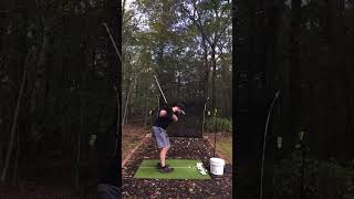 I turned my backyard into a DRIVING RANGE golf live [upl. by Deryl]