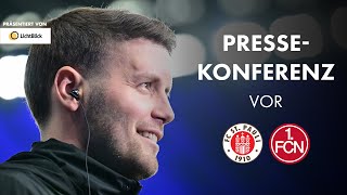 Die Pressekonferenz vor dem Spiel gegen den 1FC Nürnberg [upl. by Sirromaj]