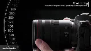 EOS R  How to Use the Control Ring on The RF Lens [upl. by Ronni140]