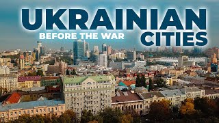 Ukrainian cities before the war  4K DRONE  Ukraine [upl. by Lanna]