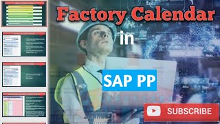 SAP PP Factory Calendar  SCAL calendarfactory calendersap factory calendarholiday calendar [upl. by Grannie]