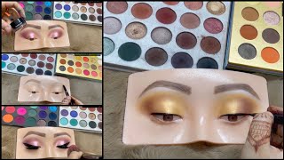 2 EASY EYE MAKEUPS TUTORIAL on Eye Dummy  SIMPLE EYE MAKEUP  TRENDING [upl. by Wistrup]