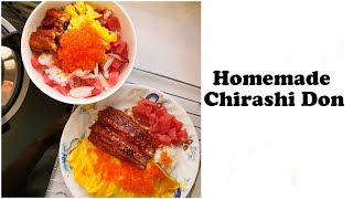 Homemade simple Chirashi Don [upl. by Puglia490]