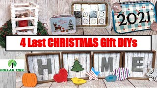 🎄🎁4 DOLLAR TREE🎁🎄 Last Minute CHRISTMAS GIFT DIYS lantern calendarmagnets dollartreediy [upl. by Theresita]