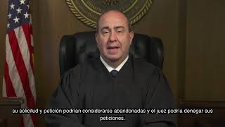 Video de la Corte de Inmigración para inmigrantes en su audiencia preliminar [upl. by Eanahs]