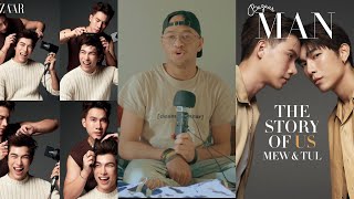 PHOTOGRAPHER REACTS TO Mew Suppasit Jongcheveevat And Tul Pakorn for harpers bazaar singapore [upl. by Brunhild314]