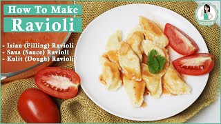 Resep Lengkap Ravioli  How To Make Ravioli Tanpa Mesin dan Cetakan [upl. by Nodyarg]