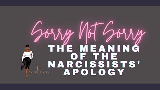 Sorry Not Sorry The Meaning Behind The Narcissists Apology [upl. by Akimrej535]