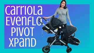 Carriola para 2 bebes o gemelos moderna y barata  Evenflo Pivot Xpand Travel System unboxing [upl. by Danelle80]