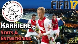 JUGENDWAHN  FIFA 17 KARRIERE  AJAX AMSTERDAM 2018 UPDATE  STATS amp ENTWICKLUNG [upl. by Nrol389]