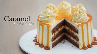 Easy caramel cake  焦糖奶油蛋糕 [upl. by Ynoyrb]