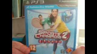 Sports Champions 2 PS3PS Move Unboxing [upl. by Ymirej]