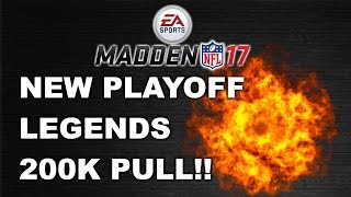 MUT 17 NEW PLAYOFF LEGENDS  200000 COIN PULL [upl. by Adnirual]