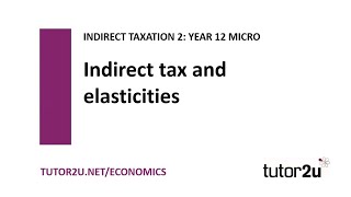 Indirect Taxes  Elasticities  Economics Revision [upl. by Lincoln]