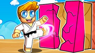 Becoming a Karate Master in Roblox Board Break Simulator [upl. by Marge621]