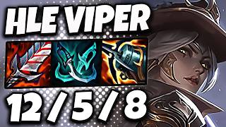 Ashe vs Jhin ADC  HLE Viper  Patch 1419 Ranked Korea ✅ [upl. by Anatol]