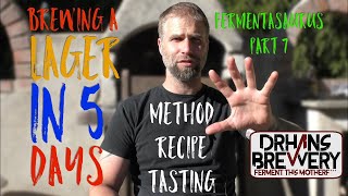 Brewing a lager in 5 days Method recipe and tasting [upl. by Ymmat]