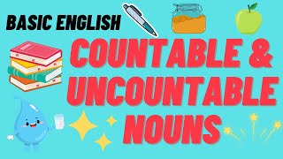 Countable amp Uncountable Nouns  Basic English  English Grammar amp Composition [upl. by Ainav]