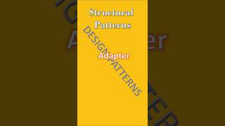 adapter pattern  design patterns  structural patterns  c [upl. by Llennehc]