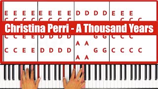 A Thousand Years Piano  How to Play Christina Perri A Thousand Years Piano Tutorial [upl. by Ainollopa]