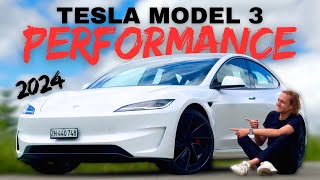 Essai Tesla Model 3 Performance 2024 je suis bluffeĚ [upl. by Aibat]