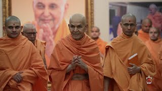 Mahant Swami Maharaj live darshan at evening 26112023 bochasan baps [upl. by Imis393]